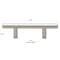 Gliderite Hardware 2-1/2 in. Center to Center Satin Nickel Solid Steel Bar Pull - 5007-64-SS 5007-64-SS-1 - alternate 2